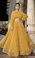 Beautiful Yellow Lehenga for Navratri Garba and Dandiya