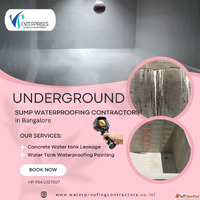 Underground Sump Waterproofing Contractors near Bangalore