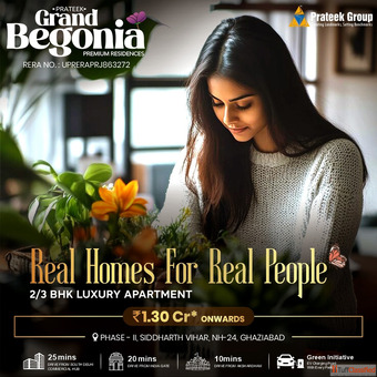 2 BHK Flat in Siddharth Vihar Prateek Grand Begonia