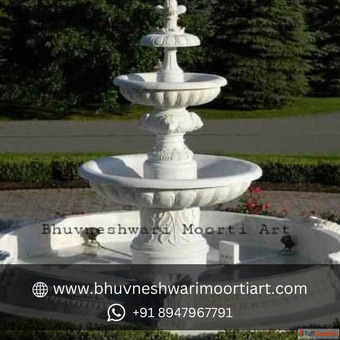 Get Designer Marble Fountain Perfect for Garden Outdoor Spaces