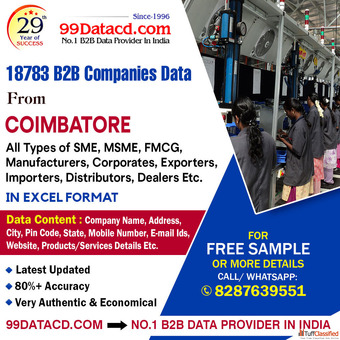Top Coimbatore Companies List - 99Datacd