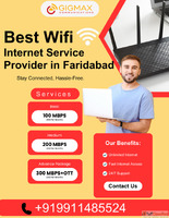 Best WiFi Connection Service Provider in Faridabad - Gigmax
