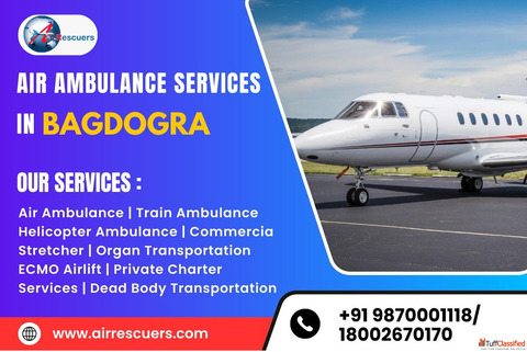 Air Ambulance Bagdogra - Quick and Reliable Emergency Medical Transport.