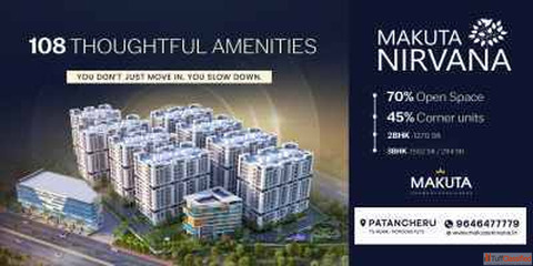 Gated Community Apartments in Patancheru - Makuta Nirvana