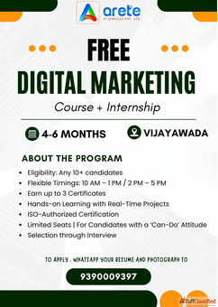 Free Digital Marketing Course with Internship in Tirupati