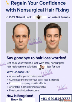 "Bengaluru's Trusted Nonsurgical Hair Restoration"