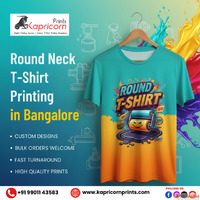 Round Neck T-Shirt Printing in Bangalore