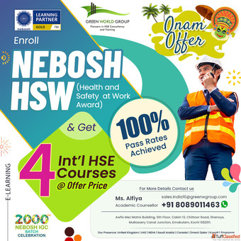 Onam Offer on NEBOSH HSW Course in Thrissur