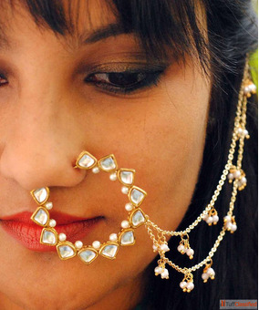 Shop Indian Nose Rings Online - Timeless Beauty at Your Fingertips