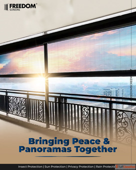 Balcony Retractable Screen Stylish Durable Custom-Fit