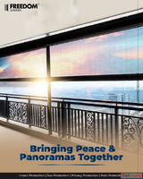 Balcony Retractable Screen Stylish Durable Custom-Fit