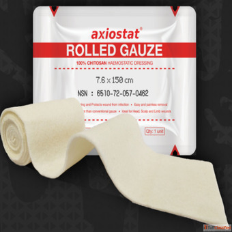 Axiostat L150 Rolled Hemostatic Gauze Rapid Bleeding Control for Trauma Emergency Care