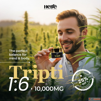 Hebe Tripti 16 CBDTHC 10000 mg Full Spectrum Vijaya Extract