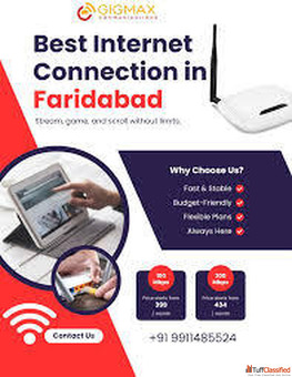Internet Connection in Faridabad - Gigmax