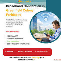 Broadband Connection in Greenfield Colony Faridabad - Gigmax