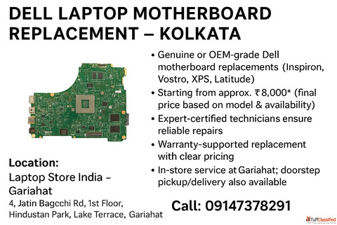 DELL LAPTOP MOTHERBOARD REPLACEMENT - KOLKATA GARIAHAT