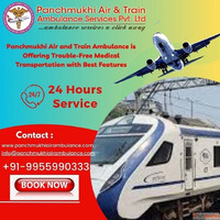 Take Panchmukhi Train Ambulance Service in Bilaspur for Firs...