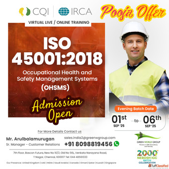 ISO 45001 Lead Auditor Course in Chennai