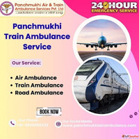 Book Panchmukhi Train Ambulance Service in Chandigarh with H...