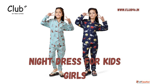 Stylish Night Dress for Kids Girls - Best Deals on Sleepwear in India