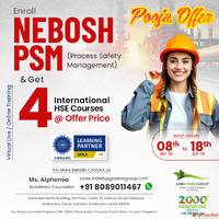 Pooja Offers on NEBOSH PSM Course in Kochi