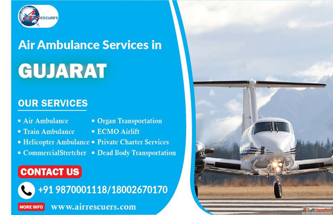 Fast and Safe Air Ambulance in Gujarat - Air Rescuers.