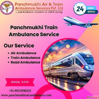 Panchmukhi Train Ambulance Service in Srinagar for Rapid and...