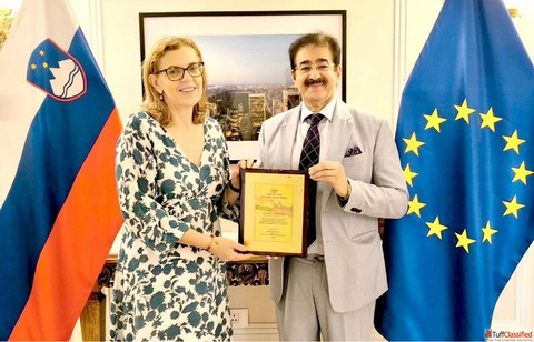 ICMEI Honours Ambassador of Slovenia H.E. Mateja Vodeb Ghosh with a Memento on Her Departure