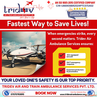 Consult For The Patient Transport - Tridev Air Ambulance Services In Ranchi