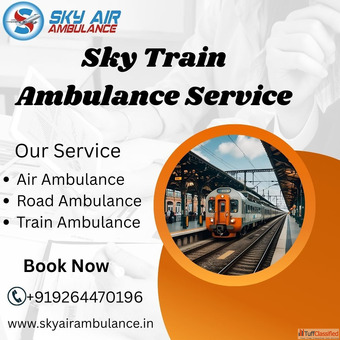 Sky Train Ambulance in Patna offers a dedicated service for transporting your injured patient.