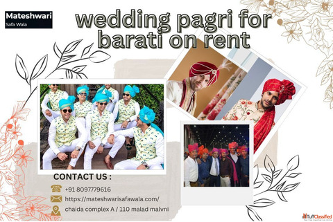 Wedding Pagri for Barati on Rent - Royal Style for Every Guest