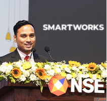 Harsh Binani Speaking at NSE Listing Ceremony Smartworks Co-...