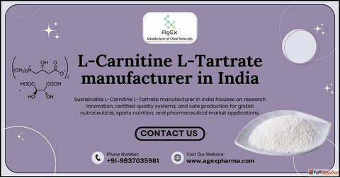 Sports nutrition L-Carnitine L-Tartrate manufacturer in India