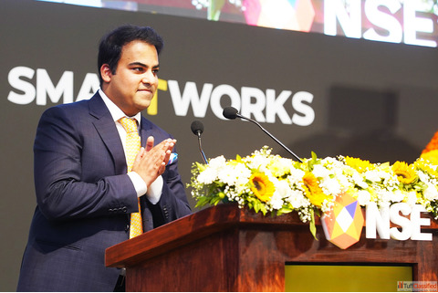 Neetish Sarda Speaks at NSE Listing Ceremony