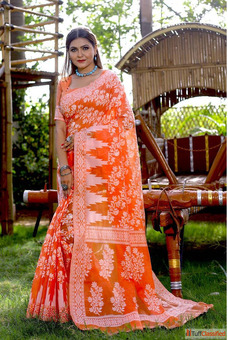 Buy Beautiful Jamdani Saree Styles Online at Mirraw