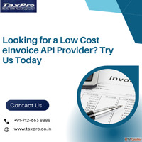 Looking for a Low Cost eInvoice API Provider Try Us Today