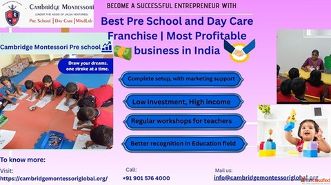 Best Pre School and Day Care Franchise Most Profitable business in India