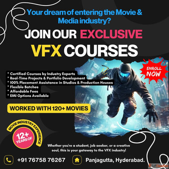 VFX Institute in Hyderabad - Join Today Create Tomorrow