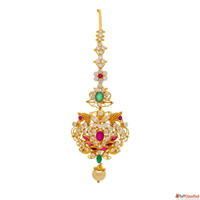 5 Gram Gold Maang Tikka Price at CMR Jewellery