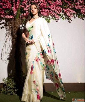 Satin Sarees Online - Smooth Stylish Collection at Mirraw