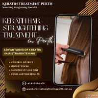 Keratin hair straightening treatment