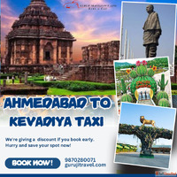 Ahmedabad to Kevadiya Taxi service