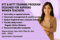 NTT Course in Delhi - Shape Young Future to Limited Seats