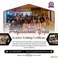 Professional Yoga Teacher Training Certificate Om Yoga Inter...