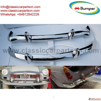 MGB bumpers no rubber on over riders