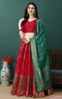 Red Lehenga with 30 Off This Navratri
