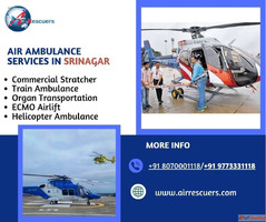 247 Emergency Air Ambulance Services in Srinagar