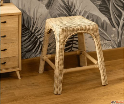 Buy Budapest Rattan Stool Online in India at Best Price Pantai Pura