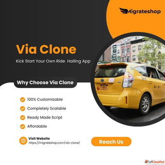 Via Clone Script - Start Your Own Ride-Sharing Business