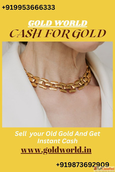 If you want instant cash for your old gold than sell your gold to the GOLDWORLD.